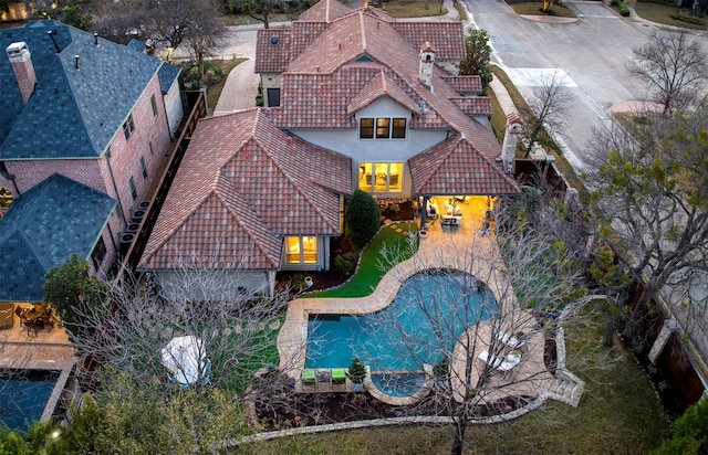 birds eye view of property