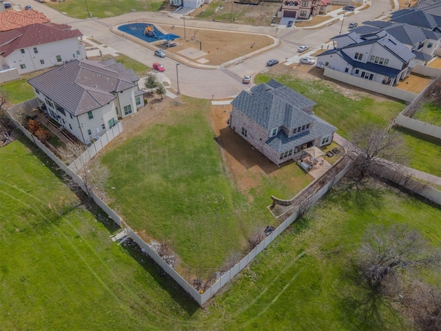 aerial view featuring a residential view