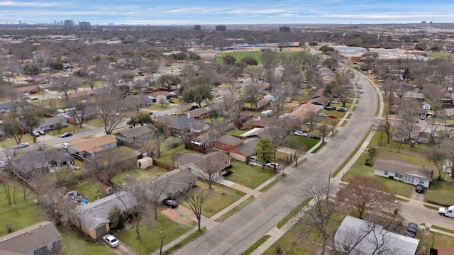 bird's eye view featuring a residential view