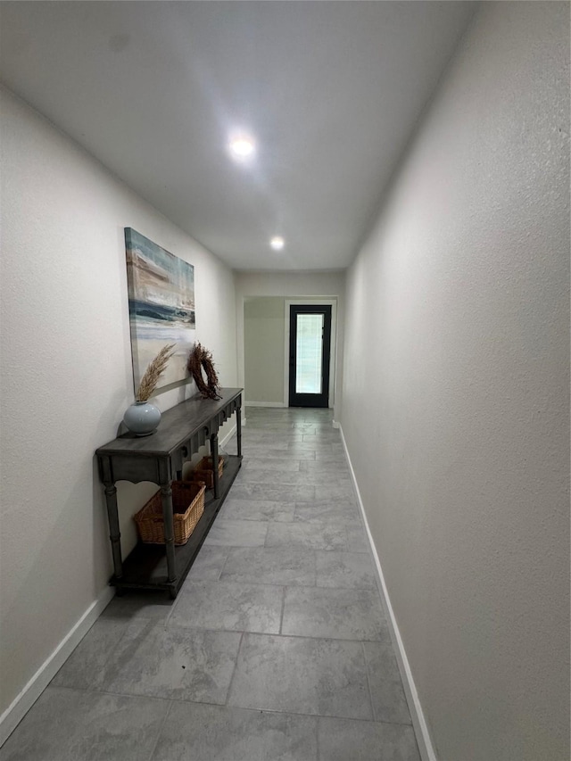 hall with baseboards