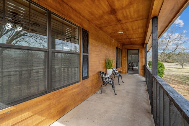 view of patio with covered porch