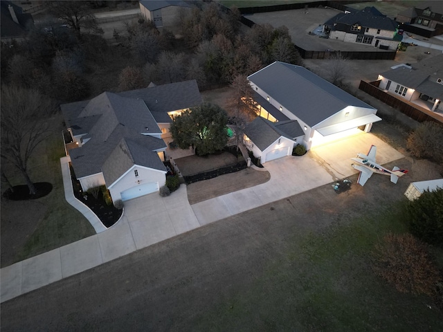 birds eye view of property