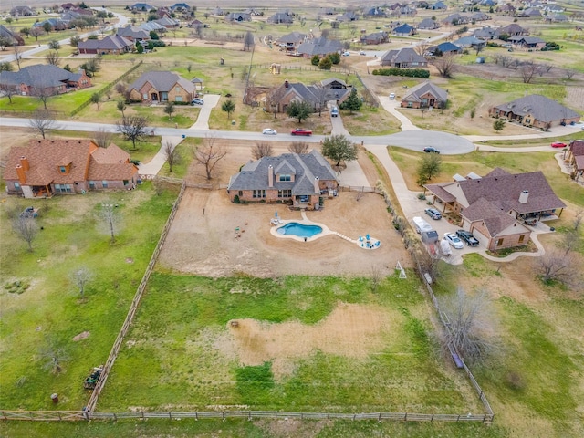 bird's eye view featuring a residential view