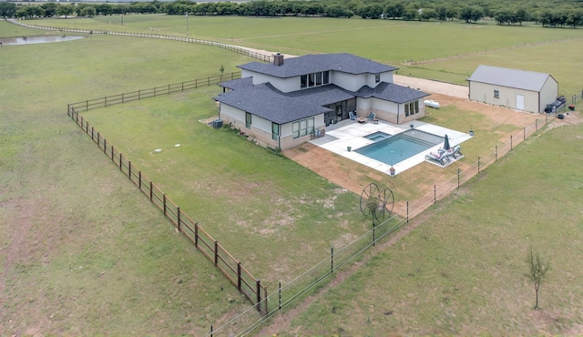 14402 Stice Rd, Krum, TX 76249 - view of rural area featuring a pastoral area and a pool area