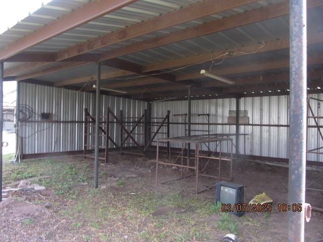 view of horse barn