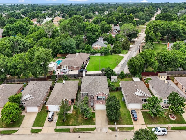 birds eye view of property featuring a residential view