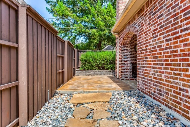 view of patio / terrace with fence