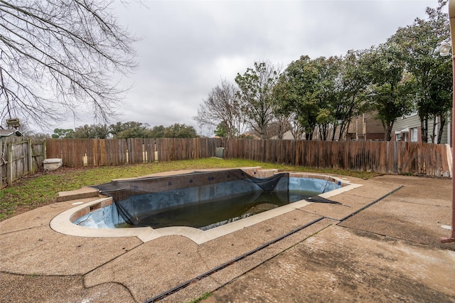 view of pool featuring a fenced in pool and a fenced backyard