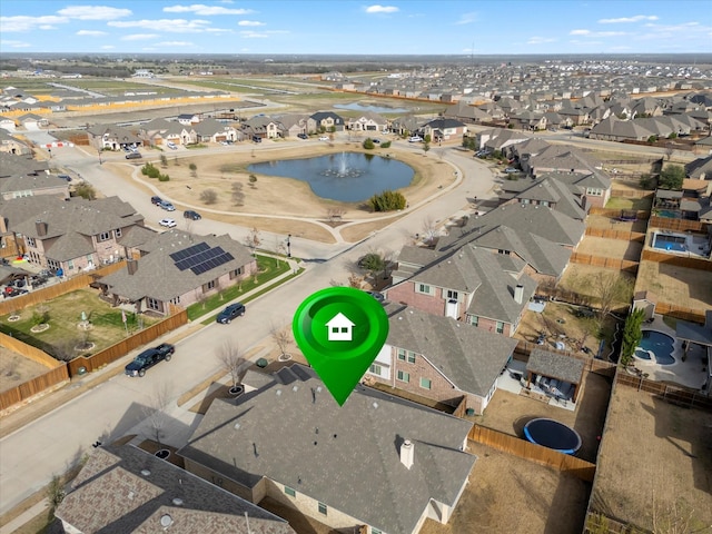 1621 Castleford Dr, Forney, TX 75126 - view of property location featuring a large body of water and nearby suburban area