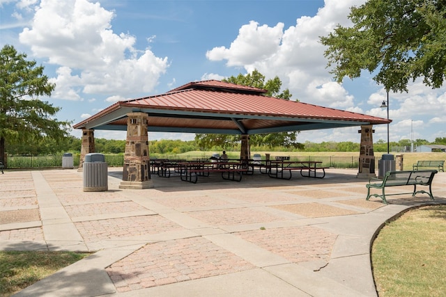 view of home's community with a gazebo