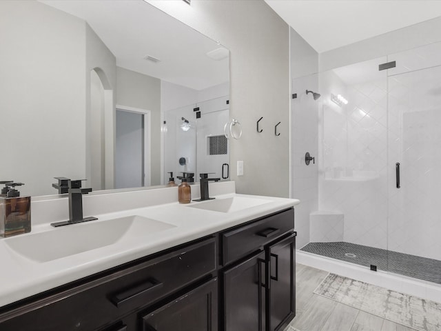 14556 Serrano Ridge Rd, Fort Worth, TX 76052 - full bath with a shower stall and double vanity