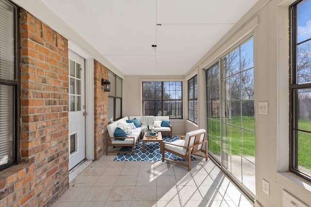 view of sunroom