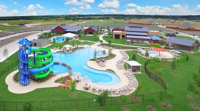 3917 Spencer Ln, Heartland, TX 75126 - bird's eye view of a pool