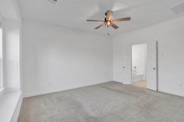3917 Spencer Ln, Heartland, TX 75126 - spare room featuring carpet floors, ceiling fan, and baseboards