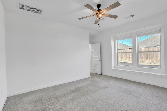 3917 Spencer Ln, Heartland, TX 75126 - carpeted empty room with baseboards and ceiling fan