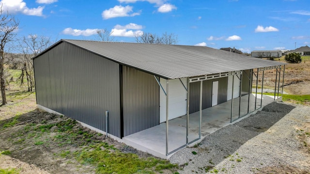 view of pole building with a carport