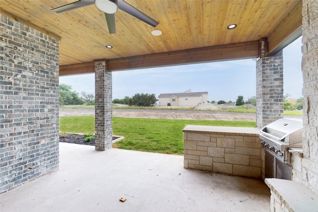 2005 Meadowlark Ct, Aledo, TX 76008 - view of patio with a ceiling fan