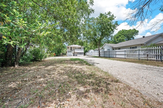 exterior space featuring fence