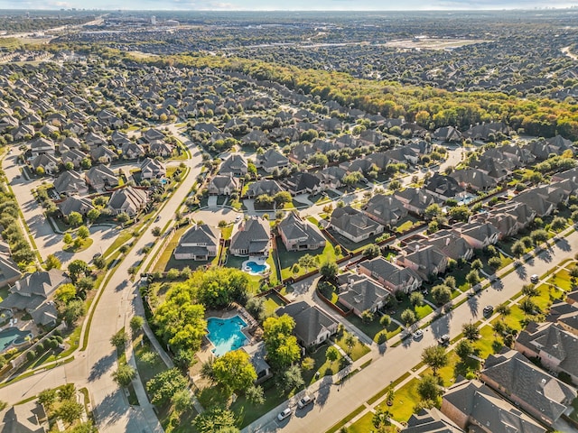 birds eye view of property featuring a residential view