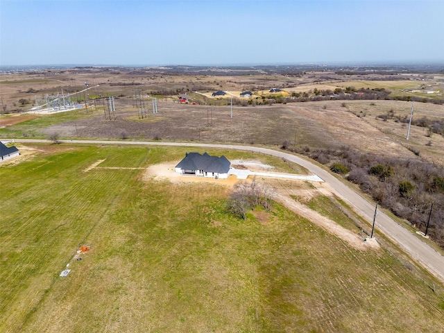 bird's eye view featuring a rural view