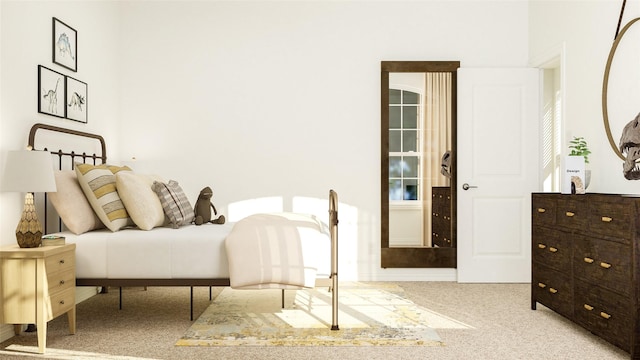 bedroom featuring carpet floors