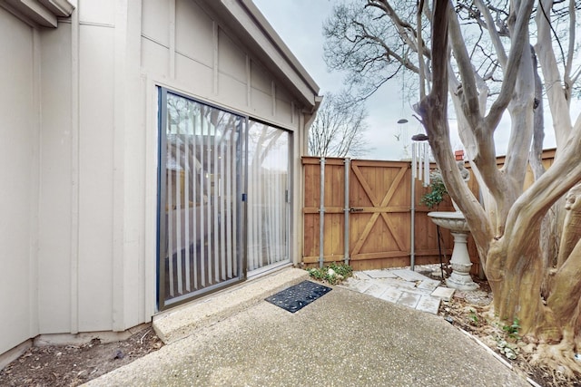 exterior space with a patio area and fence