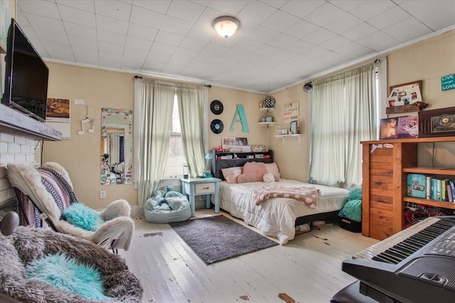 bedroom featuring hardwood / wood-style flooring