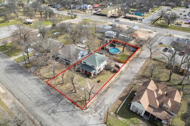 birds eye view of property featuring a residential view