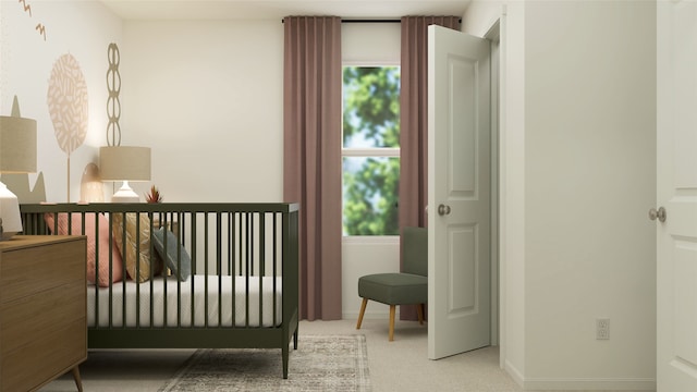 bedroom featuring baseboards and carpet floors