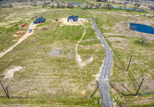 aerial view featuring a rural view