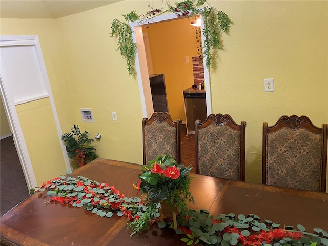 view of dining room