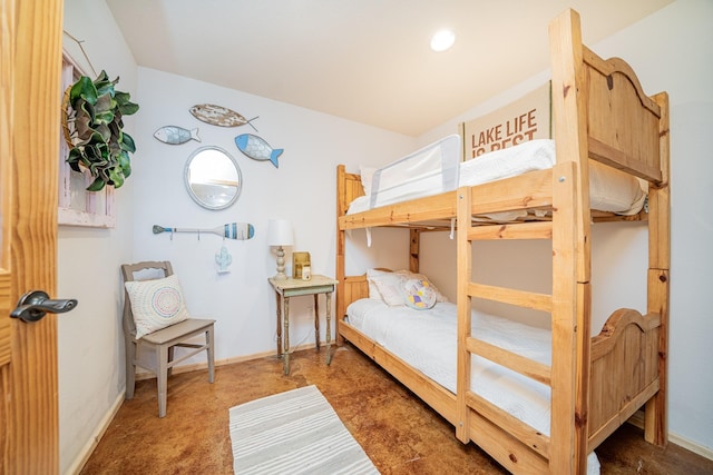 bedroom with baseboards