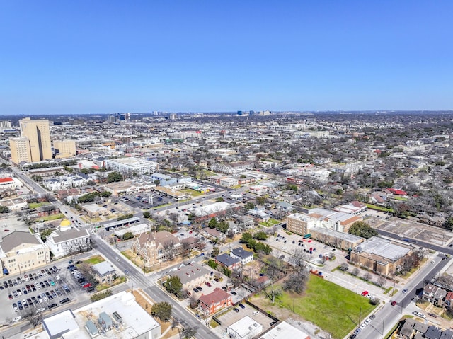 aerial view featuring a view of city