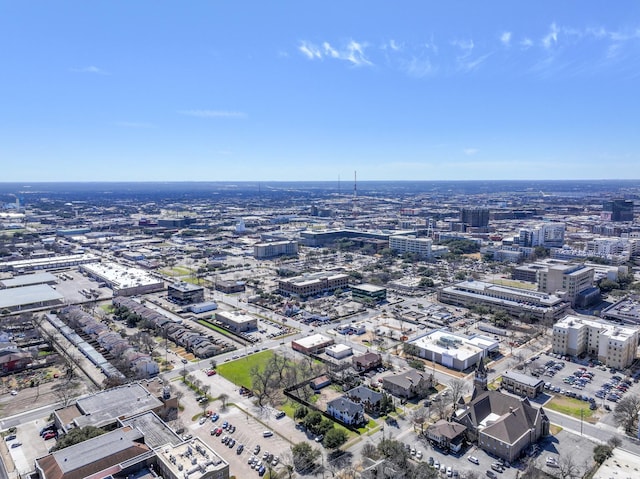 aerial view featuring a city view