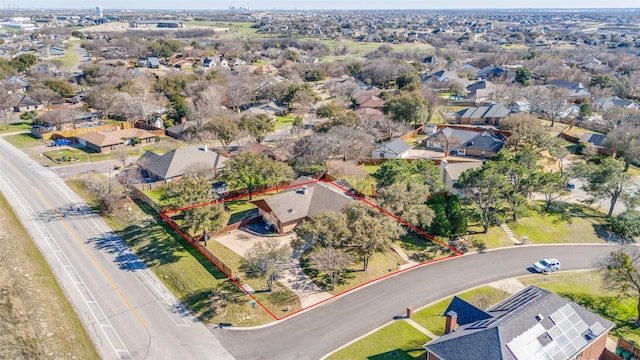 drone / aerial view featuring a residential view