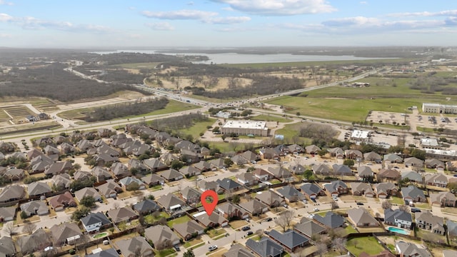 bird's eye view with a residential view