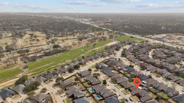 drone / aerial view featuring a residential view