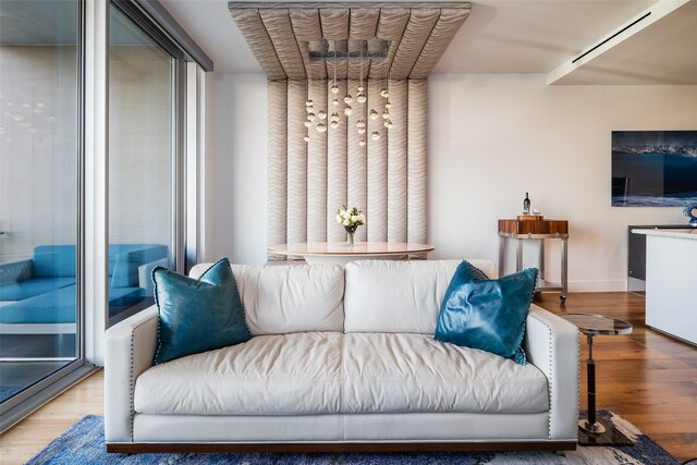 living room featuring wood finished floors