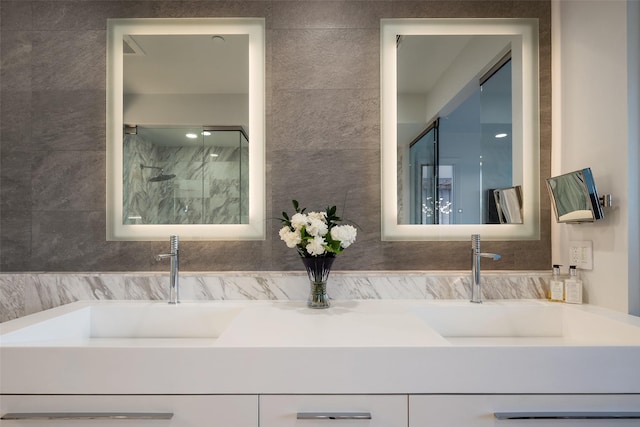 interior details featuring a sink