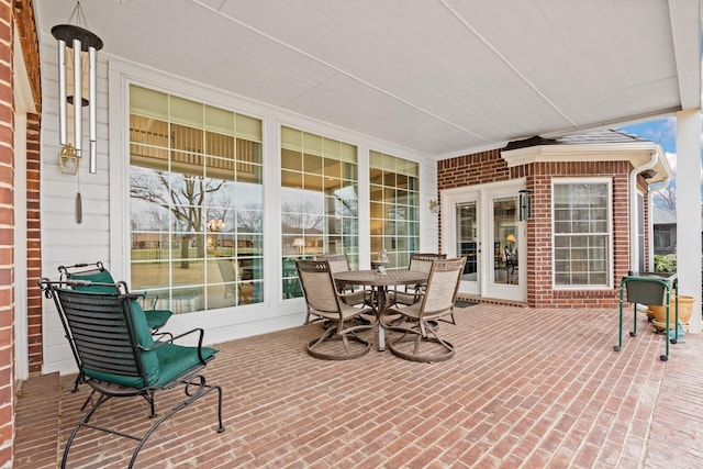 view of patio with french doors