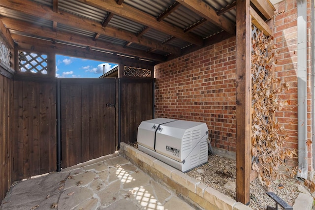 view of patio / terrace with fence