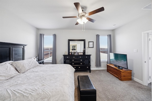 16032 Bronte Ln, Fort Worth, TX 76247 - carpeted bedroom with visible vents, baseboards, and multiple windows