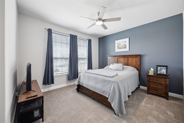16032 Bronte Ln, Fort Worth, TX 76247 - bedroom featuring ceiling fan, baseboards, and carpet