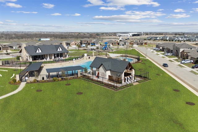 16032 Bronte Ln, Fort Worth, TX 76247 - birds eye view of property featuring a residential view