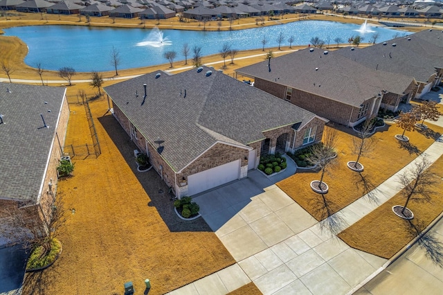 drone / aerial view with a residential view