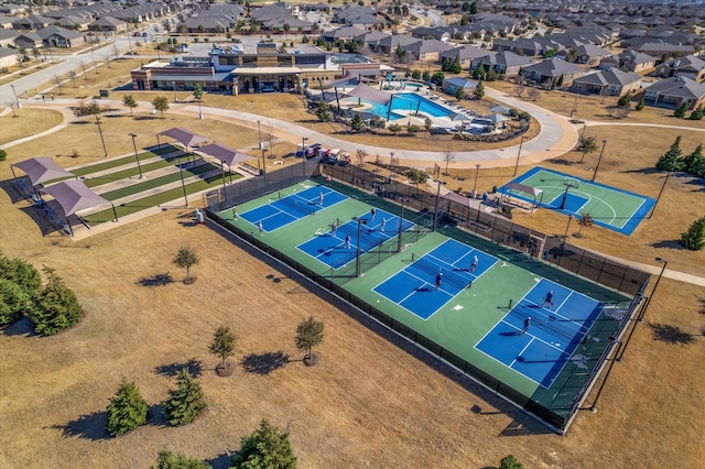 bird's eye view with a residential view