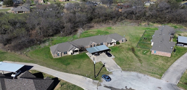 aerial view featuring a residential view