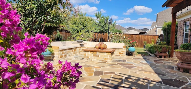 view of patio / terrace featuring a fenced backyard