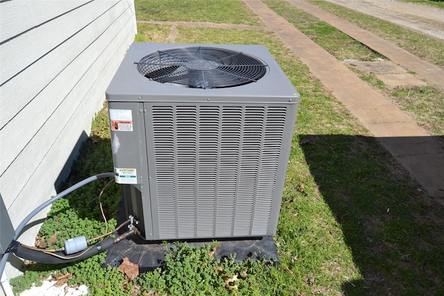 exterior details with central AC unit