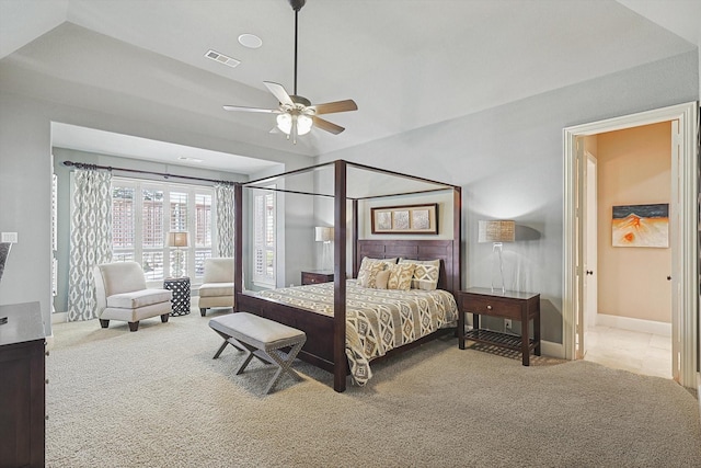 7300 Mitchell Ct, Lantana, TX 76226 - carpeted bedroom with baseboards and a ceiling fan